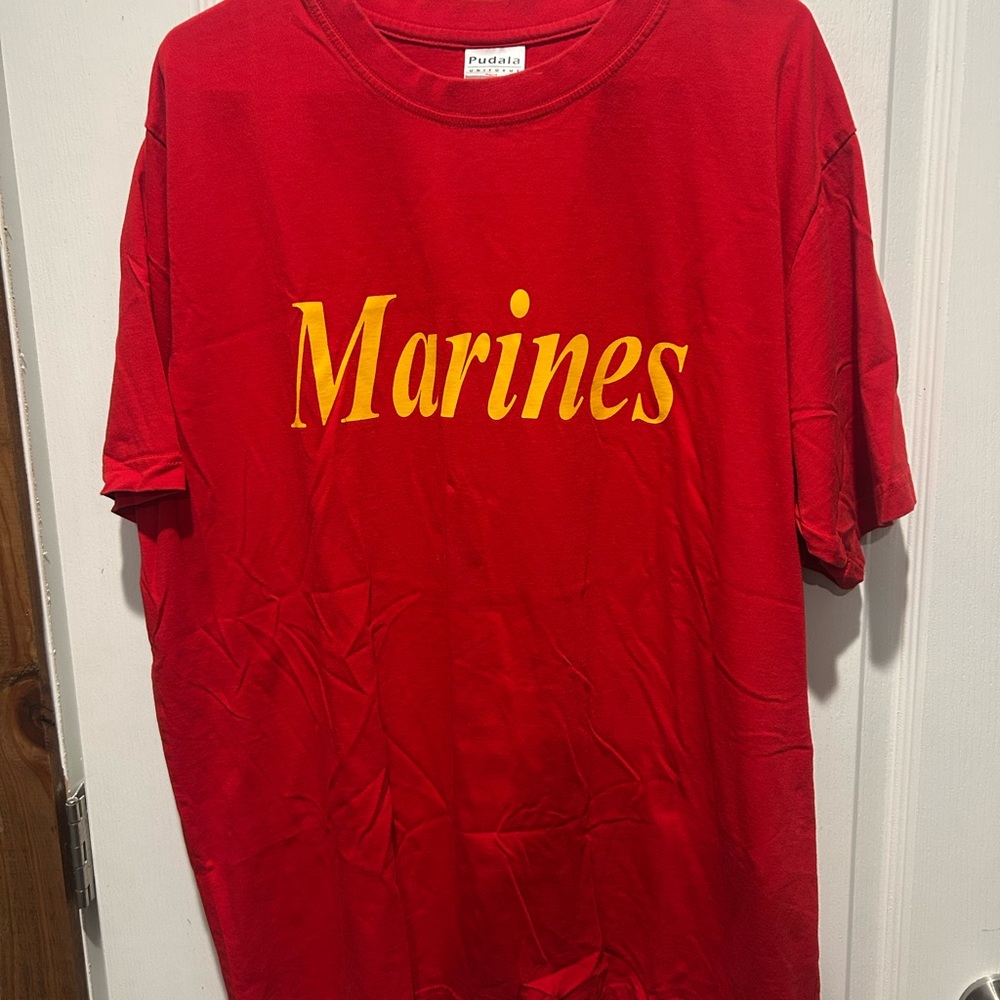 Pudala Uniforms Red Marines Tee
